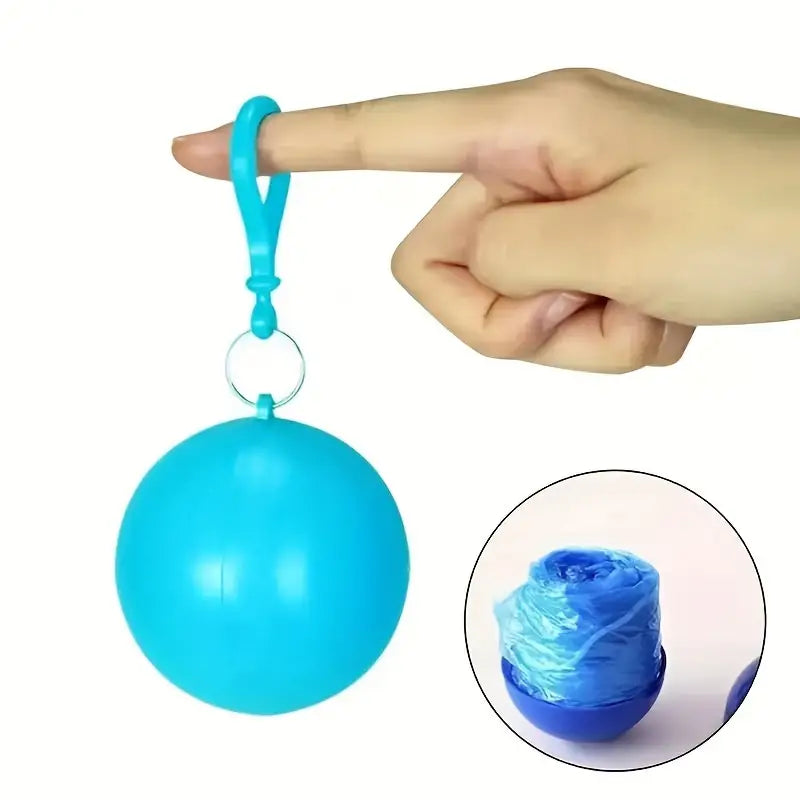 Portable Waterproof Raincoat Balls (1 Pc Multicolor)