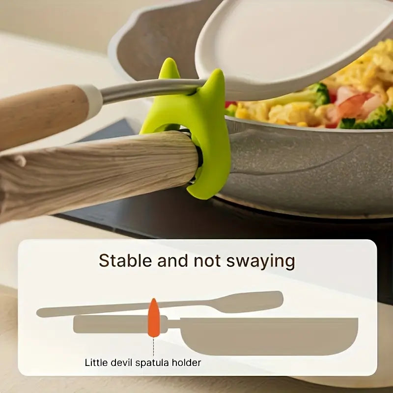 Silicone Spoon & Lid Rest – Anti-Spill, Multi-Functional Kitchen Holder for Cooking & Serving (1pc)