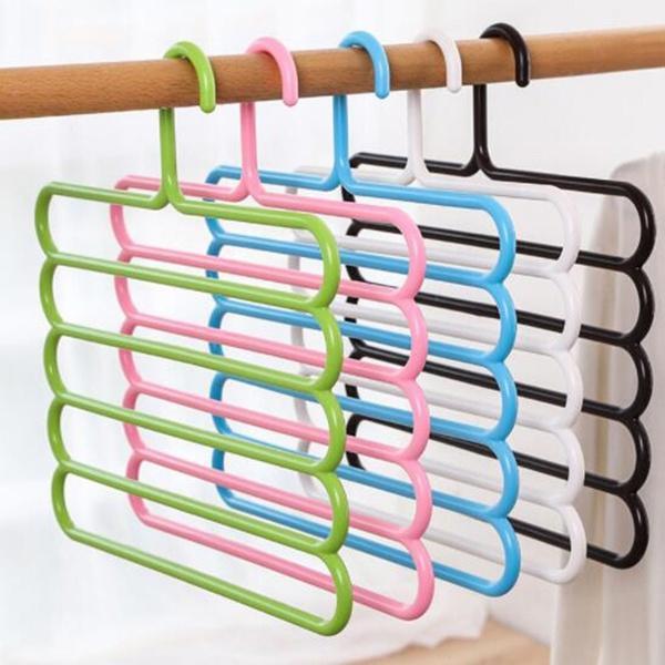5 In 1 Multipurpose Plastic Hanger Assorted (5-layer)