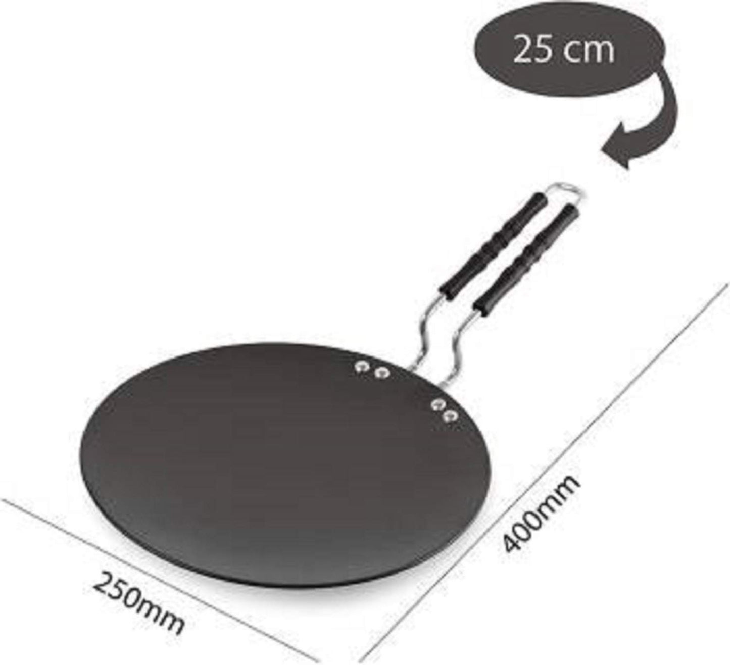 Premium Non-stick Flat Roti Tawa With Heat-resistant Handle (10 Inch 1 Pc)