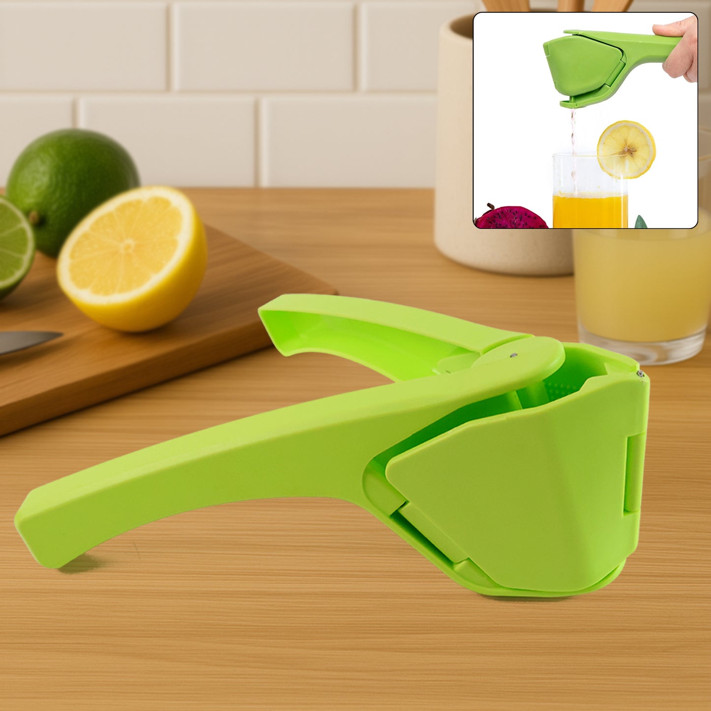 Liger Plastic Manual Handheld Lemon Orange Squeezer Juice (1 Pc)