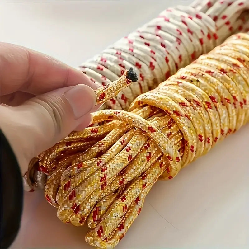 10 Meter Heavy Duty Laundry Drying Clothesline Rope Portable Travel Nylon Cord Sturdy Clothes Line For Outdoor Camping Indoor Crafting Art Projects