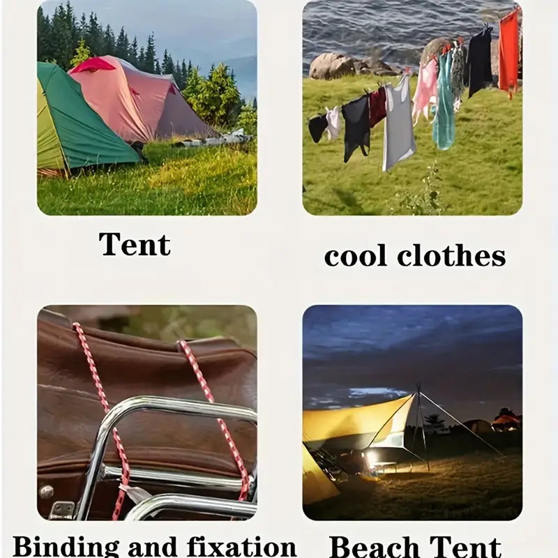 10 Meter Heavy Duty Laundry Drying Clothesline Rope Portable Travel Nylon Cord Sturdy Clothes Line For Outdoor Camping Indoor Crafting Art Projects