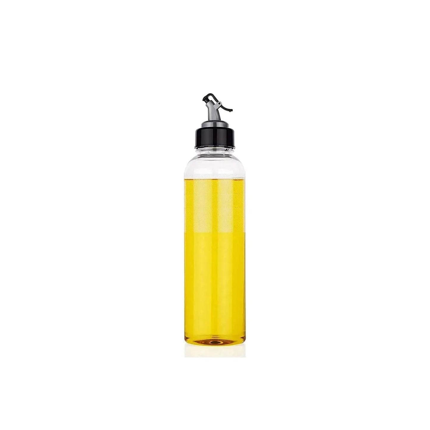 1 ltr Oil Dispenserwith Lid - Clear Drip Free Spout Controlled Use