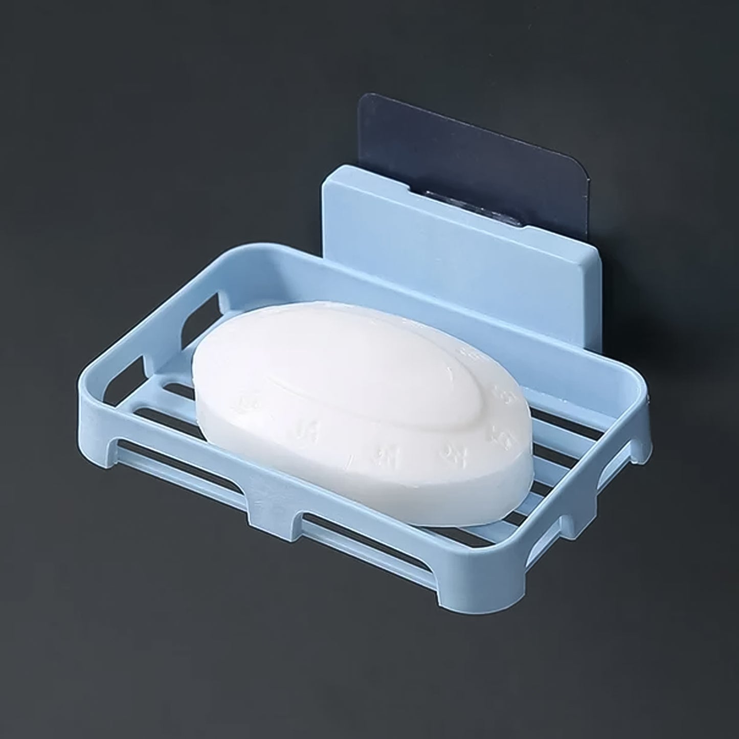 Soap Dish Holder For Bathroom Shower Wall Mounted Self Adhesive Soap Holder Saver Tray-plastic Sponge Holder For Kitchen Storage Rack Soap Box (Plastic Box)