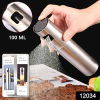 Oil Spray Bottle For Dosa Food Grade Stainless Steel Glass Oil Spray Bottle (100 Ml)