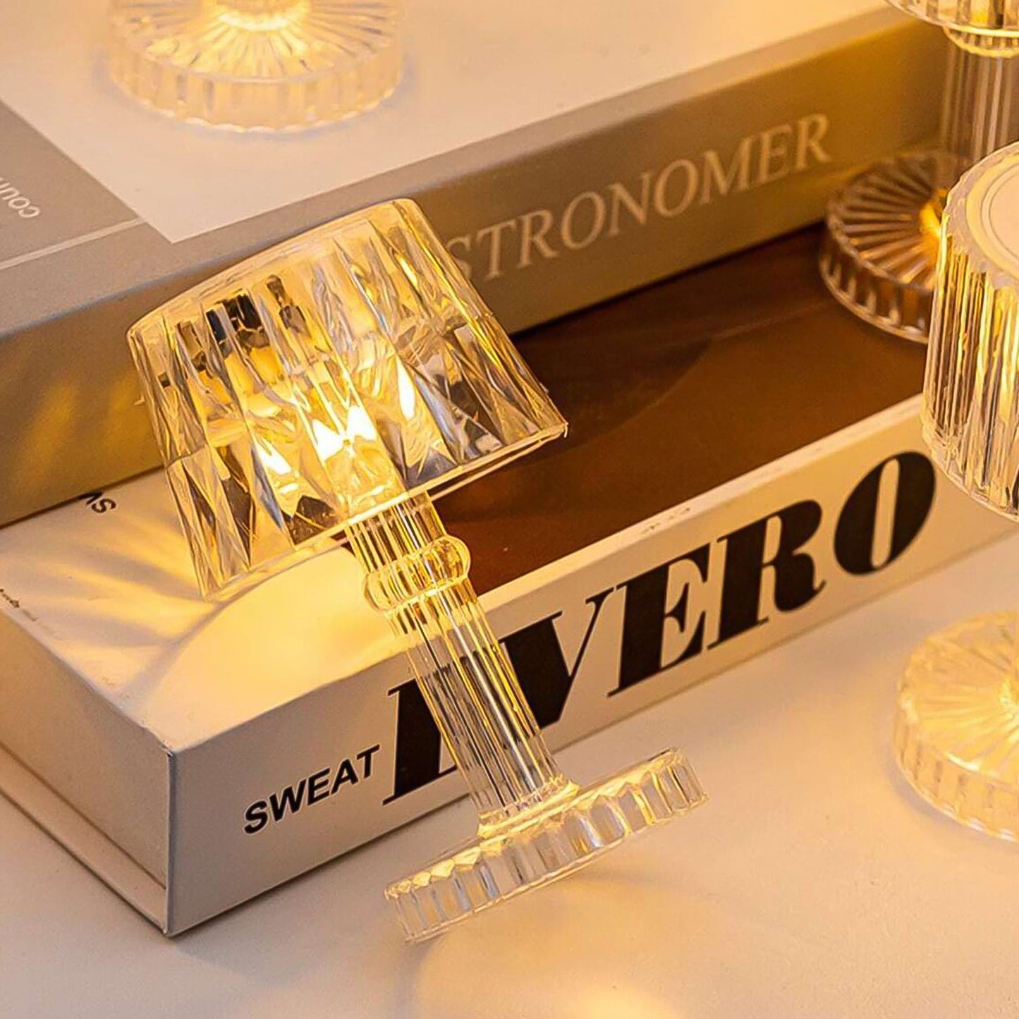 Led Candle Lamp Table Lamp Portable Plastic Lamps (1 Pc Small)