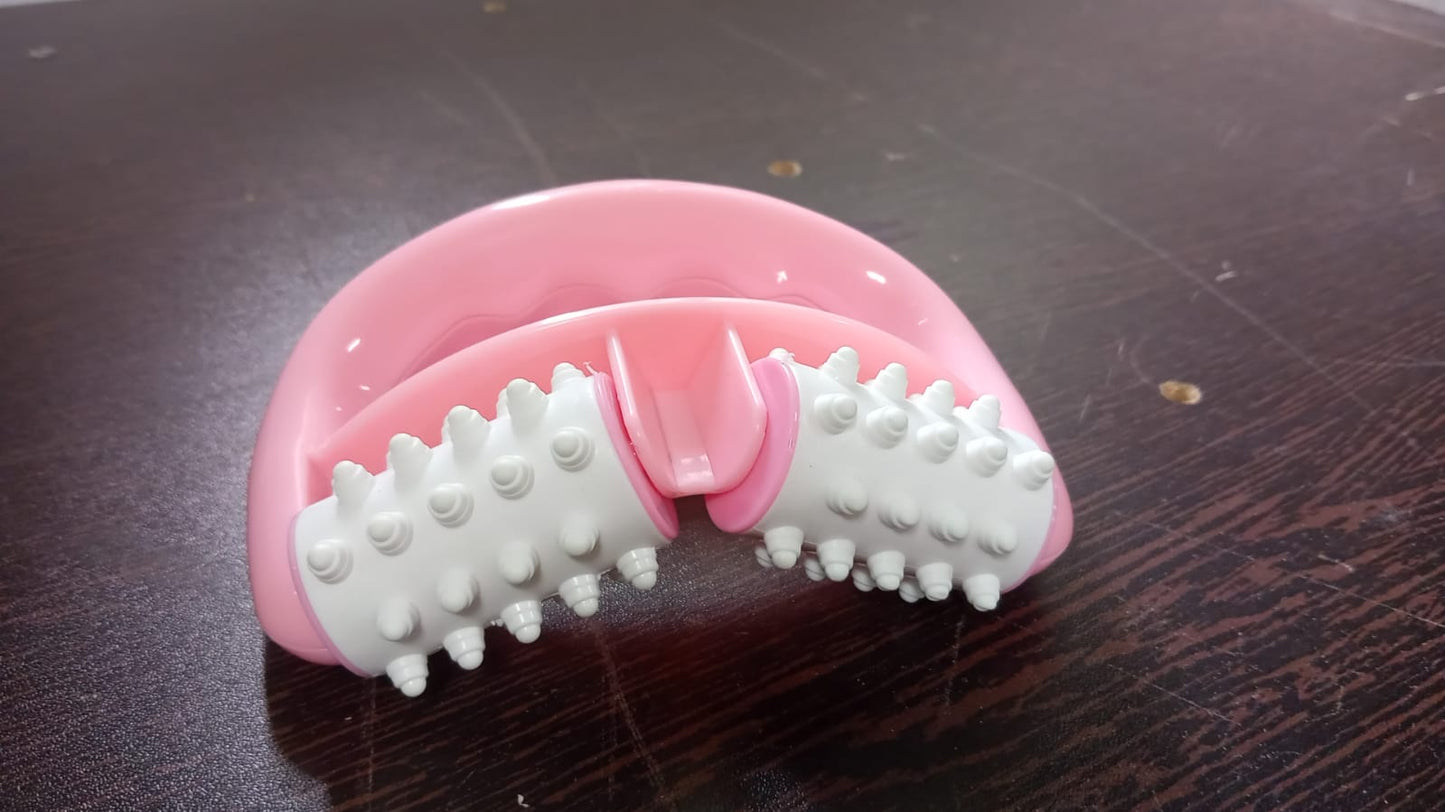 Manual Round Handle Plastic 2 Rollers Massage Roller Cellulite Roller For Legs Arms Back Muscle Pain Relief And Muscle Relaxation
