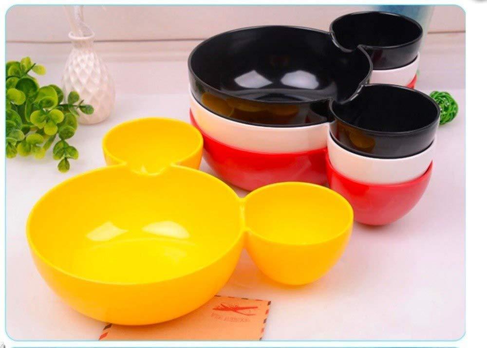 Mickey Shaped Kidssnack Serving Sectioned Plate