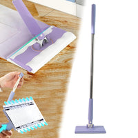 Automatic Cloth Changing Mini Mop With Push Pull Cloth Changing Handle (1 Pc)