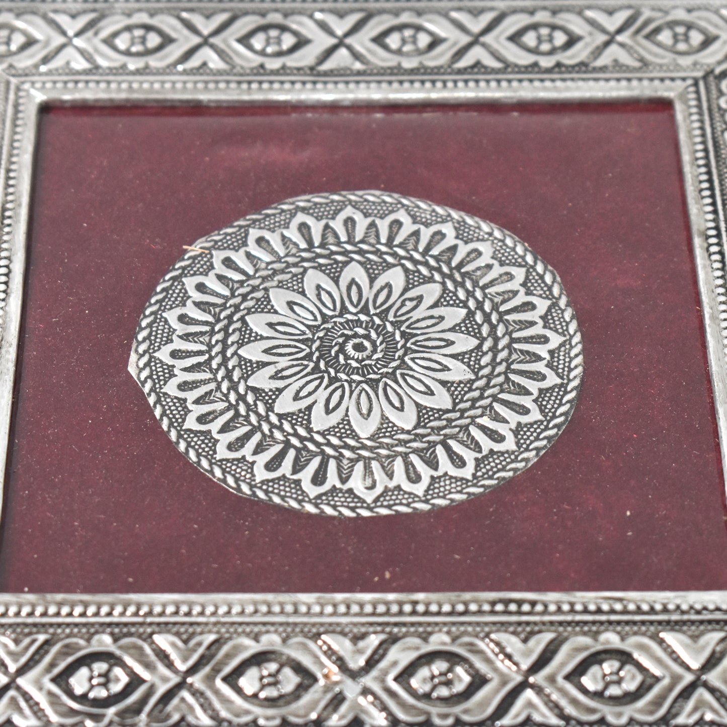 Silver - Square Pooja Chowki Patla Bajot (2020 Cm 1 Pc)