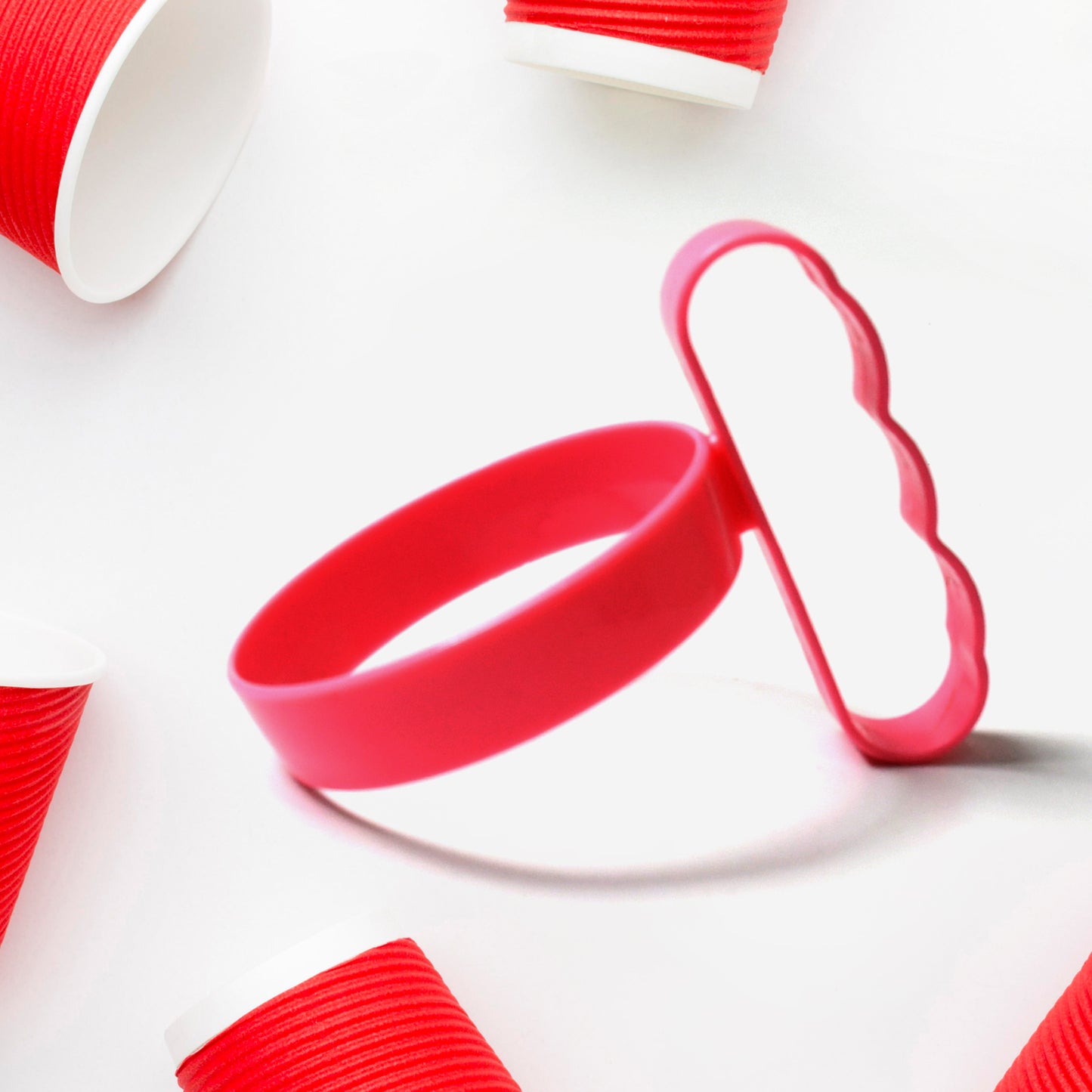 Plastic Cup Tumbler Handle Anti Slip Travel Mug Grip Cupholder Cup Tumbler Accessories Lightweight Tumbler Holder Cup Handle (1 Pc)