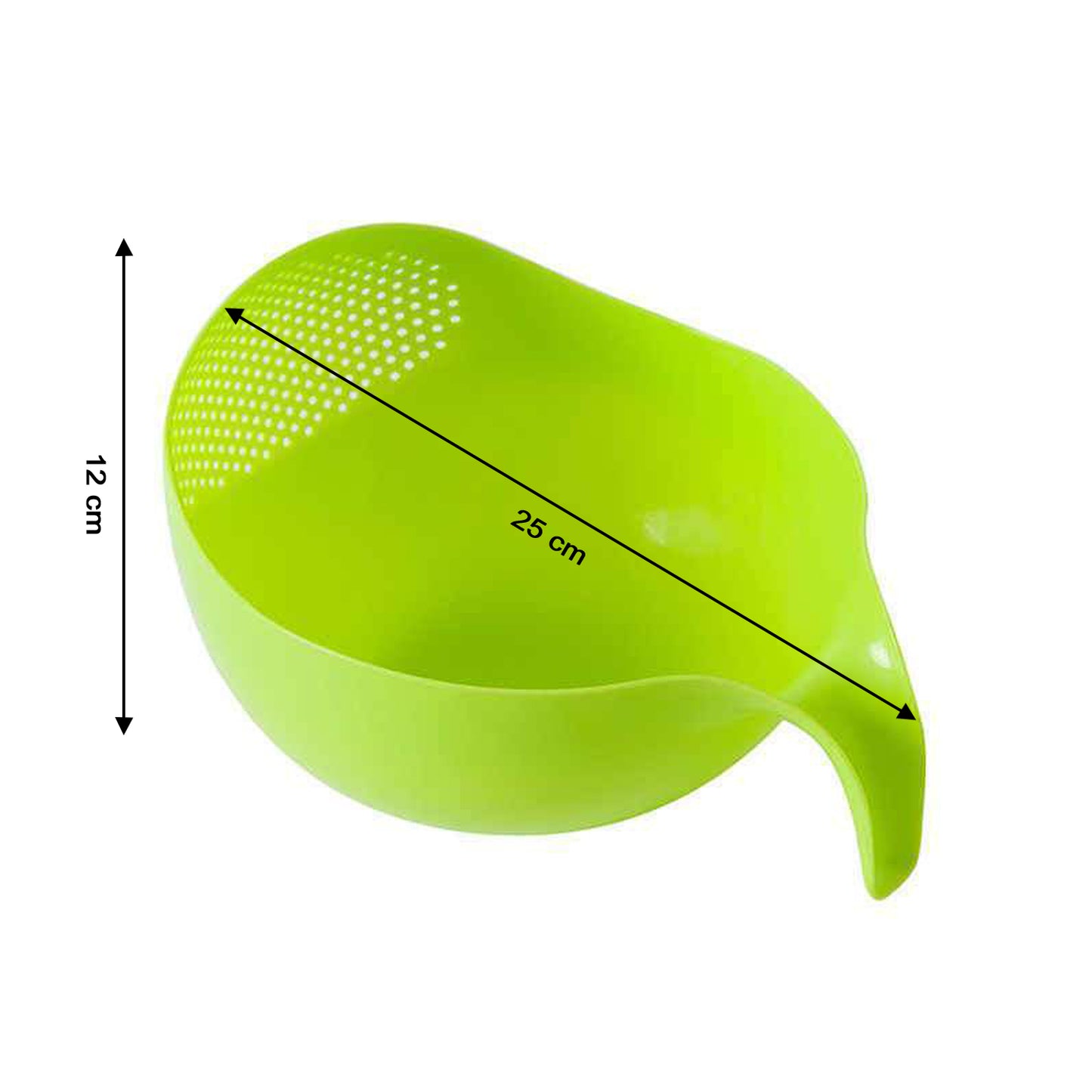 Plastic Rice Bowlfood Strainer Thick Drain Basket With Handle For Rice Vegetable Fruit (Set Of 3pcs)