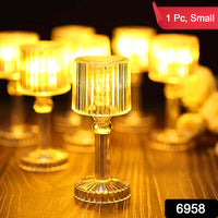 Mini Acrylic Led Desk Lamps Table Lamp Portable Crystal (1 Pc Small)