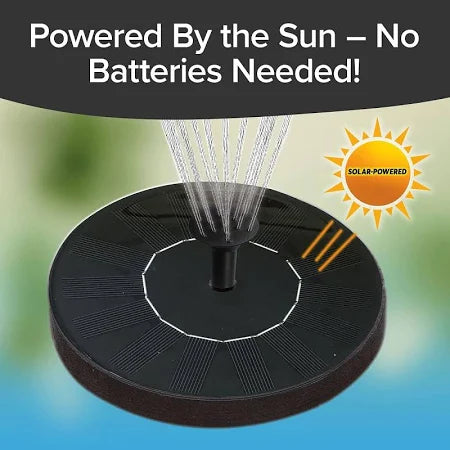 Solar Water Fountain with 5 Spray Modes