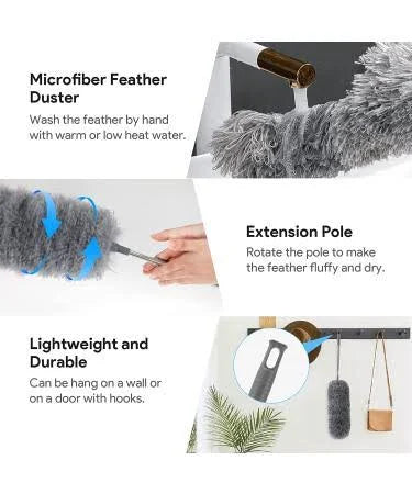 Microfiber Dusters For Cleaning Telescoping Feather Duster With 100 Inches