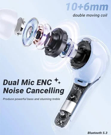 Wireless Bluetooth 5.3 In-ear With Microphones 200mah Battery (1 Pc)