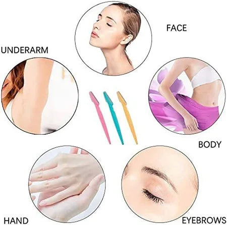 Eyebrow Painless Facial Hair Remover Razor For Face Women And Men (3 Pack)