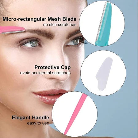 Eyebrow Painless Facial Hair Remover Razor For Face Women And Men (3 Pack)