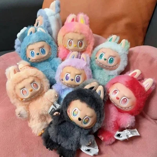 Plush Toy Cartoon Keychain With Hook Assorted Colorful Animal Design 1 Pc (Mix Design)