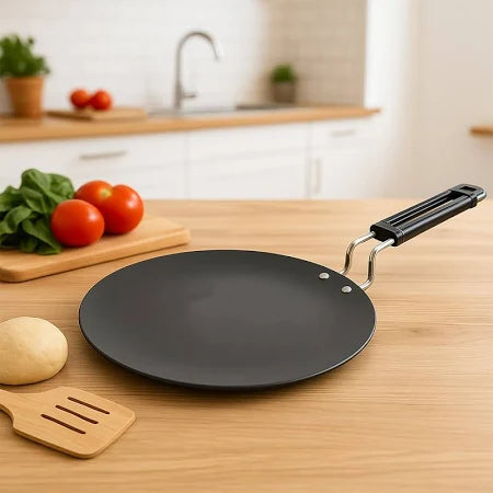 Premium Non-stick Flat Roti Tawa With Heat-resistant Handle (10 Inch 1 Pc)