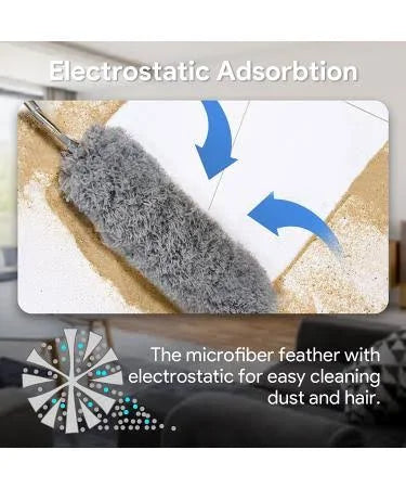 Microfiber Dusters For Cleaning Telescoping Feather Duster With 100 Inches