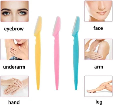Eyebrow Painless Facial Hair Remover Razor For Face Women And Men (3 Pack)