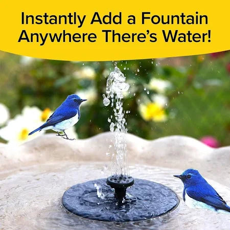 Solar Water Fountain with 5 Spray Modes