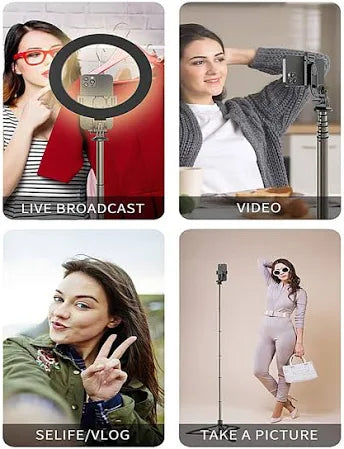Selfie Stick With Tripod Stand (1 Pc 160 Cm Long Approx)