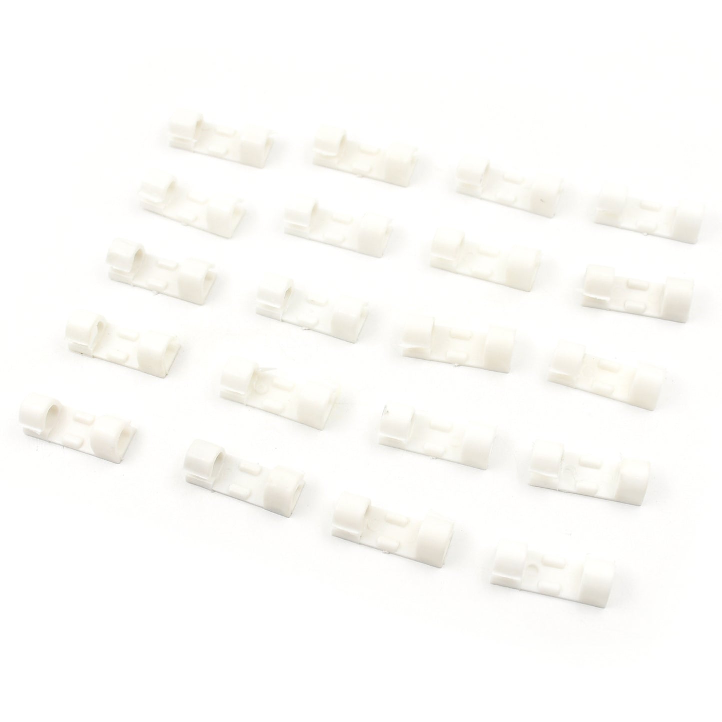 Plastic Clips Stronger Adhesive Tape Cable Manager Wire Manager Wire Clamp Wire Clips For Cable Cable Organizer Cord Holder Cord Clips For Car Office And Home (20 Pcs Set)