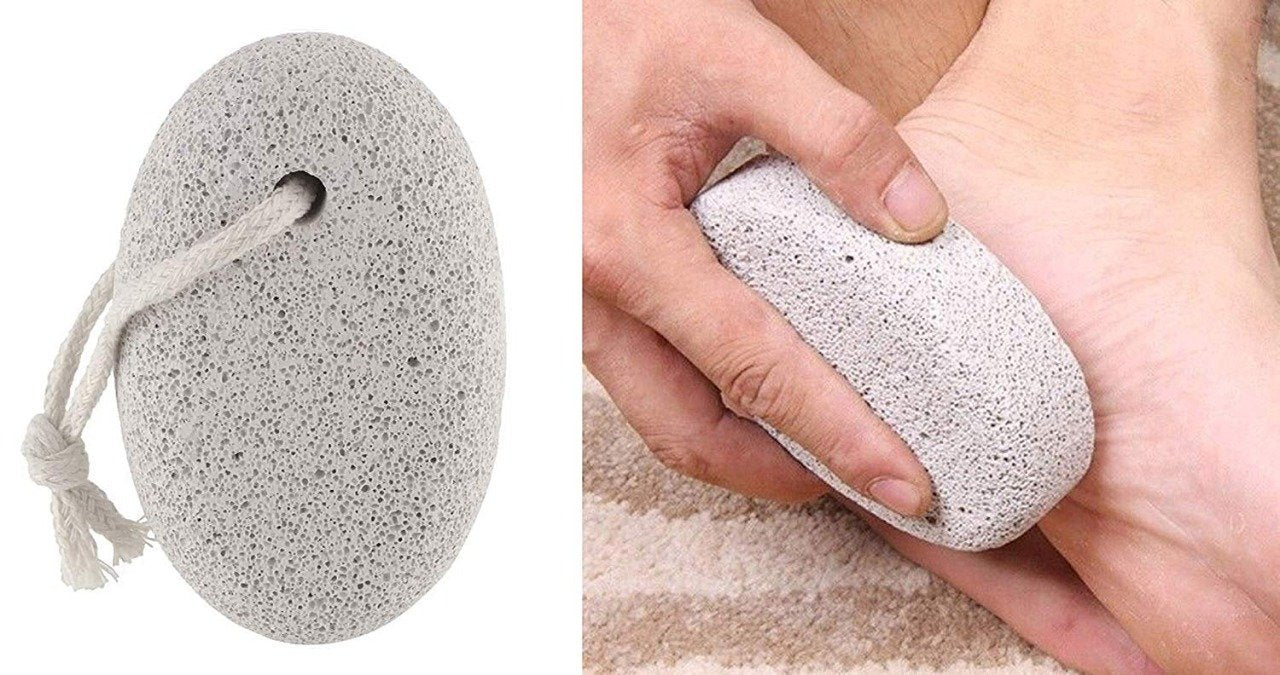 Oval Shape Stone Foot Heel Scrubber For Unisex Foot Scrubber Stone