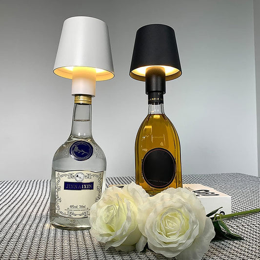 Led Dimmable Bottle Lamp 3 Color Temperature Wireless Table Lamp For Indoor And Outdoor Usb Rechargeable Bottle Lamp For Family Restaurant  Bar (1 Pc)