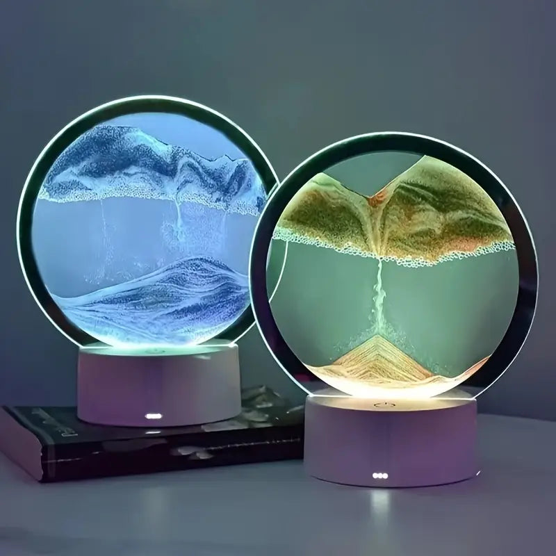 5 Color Light Moving Sand Art Picture (1 Pc)