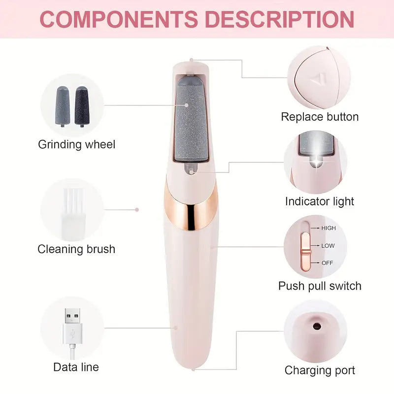 Flewless Pedi Electronic Pedicure Tool (1 Set)