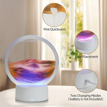 5 Color Light Moving Sand Art Picture (1 Pc)