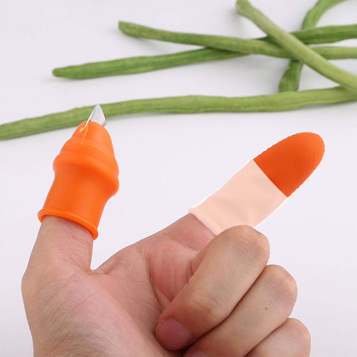 Vegetable Thumb Cutter And Tool 5pc Set With Effective Sharp Cutting Blade System