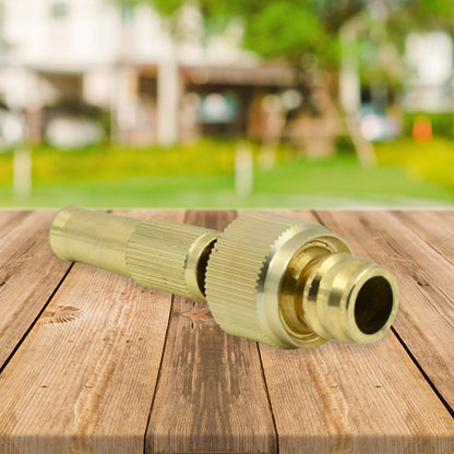 Water Spray Nozzle For Water Pipe Booster Nozzle For Car Wash Nozzle With High Pressure Water Adjustable Brass Nozzle Water Spray Gun For Gardening Watering Tools