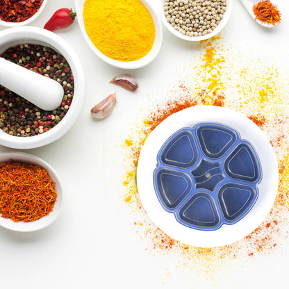Unique Design Multipurpose Masala  Spice Box Container Spice Box For Kitchen  Masala Container  ( Plastic 7 Section )