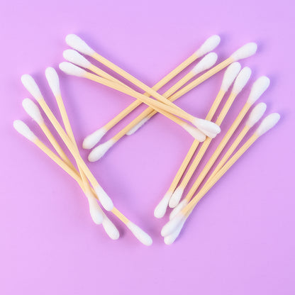 Eco-friendly Wooden Cotton Ear Buds (1 Pkt  100 Pcs Approx)