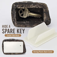 Hide A Key Outside Rock Looks Like A Real Rock - Weatherproof Rock Key Perfect For Emergencies - Fake Rock Key Hider Outside Decorative (1 Pc)