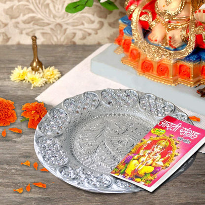 -silver-plated-swastik-pooja-thali-set-glossy-puja-thali