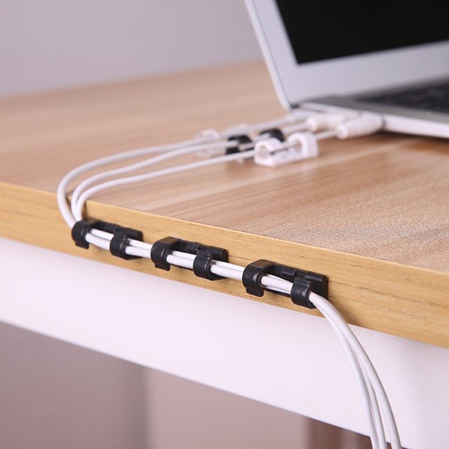 Plastic Clips Stronger Adhesive Tape  Cable Manager  Wire Manager  Wire Clamp  Wire Clips For Cable Cable Organizer Cord Holder  Cord Clips For Car Office And Home (20 Pcs Set)
