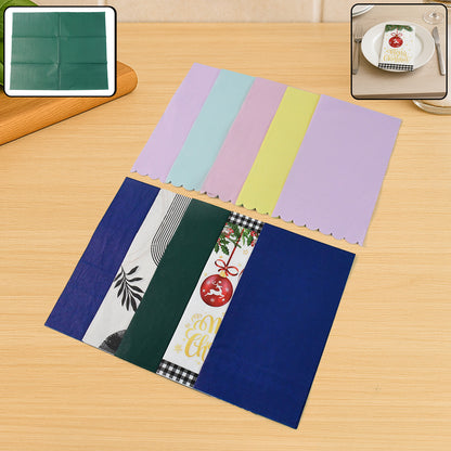 Multi-color  Printed Disposable Food Wrapping Paper Set (20 Pc)