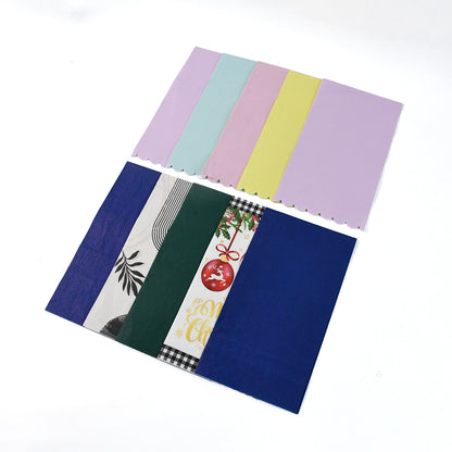 Multi-color  Printed Disposable Food Wrapping Paper Set (20 Pc)