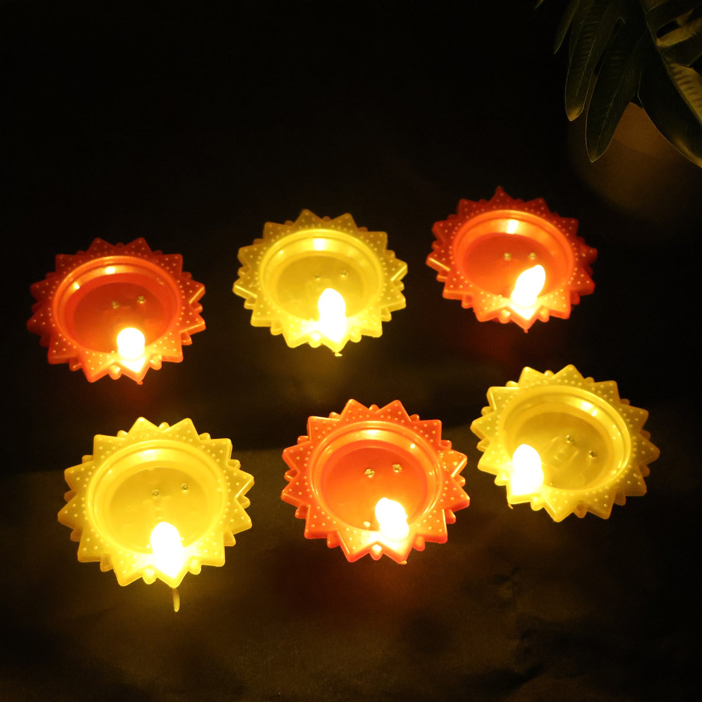 Water Sensor Led Diya Set (6 Pc)