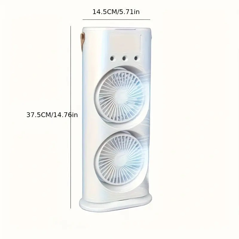Portable Tower Mist Spray Cooling Fan Air Cooling Fan (1 Pc)
