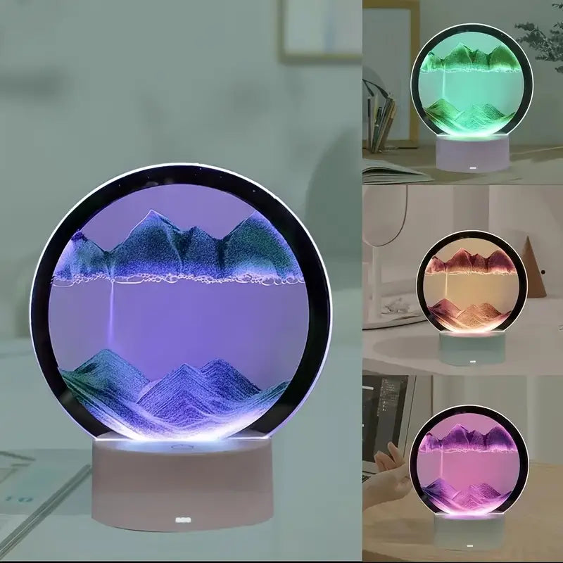 5 Color Light Moving Sand Art Picture (1 Pc)