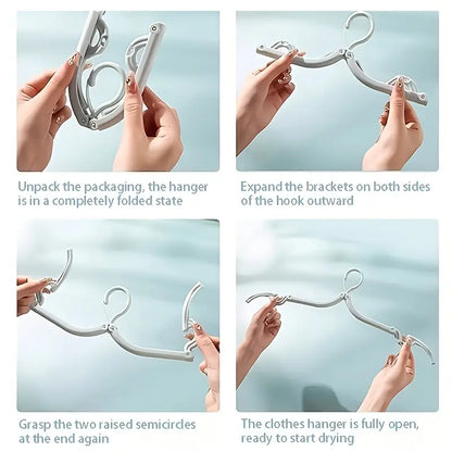 Travel Hangers Portable Folding Clothes Hangers (1 Pc)