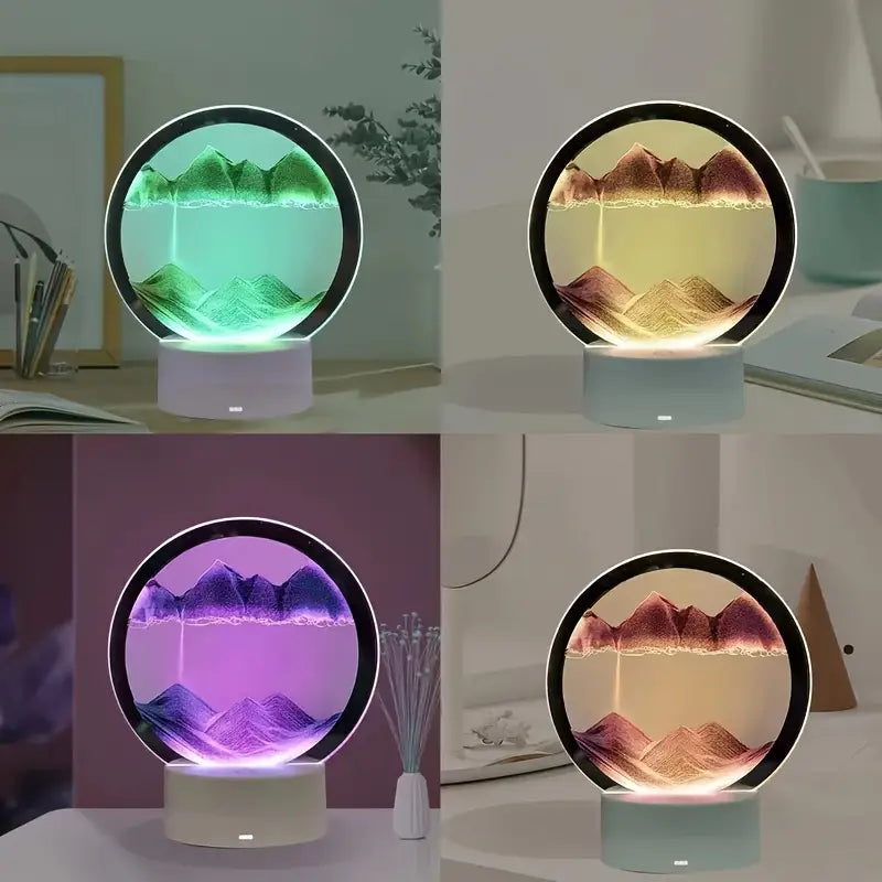 5 Color Light Moving Sand Art Picture (1 Pc)