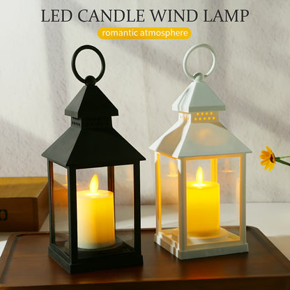 Classic Style Lantern With Artificial Rustic Battery-operated Flameless Candle Light For Home Decoration - Good For Indoor  Outdoor Use (Pack Of 24)